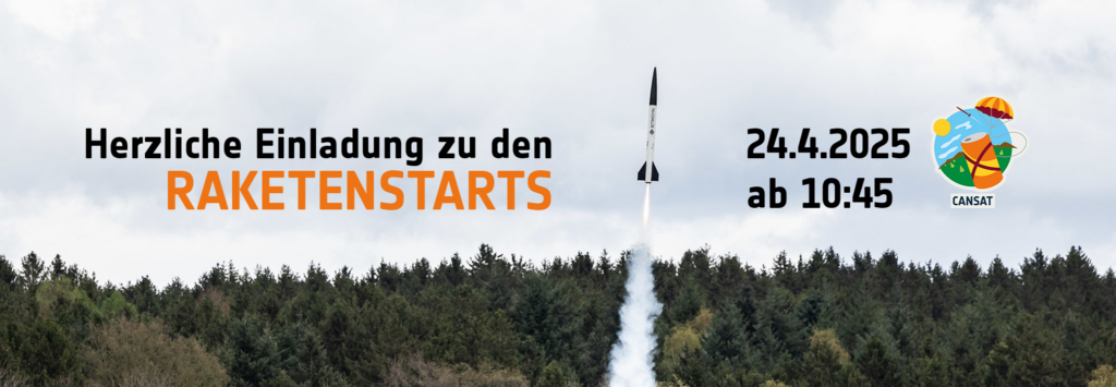 Einladung zu den CanSat Raketenstarts 2025